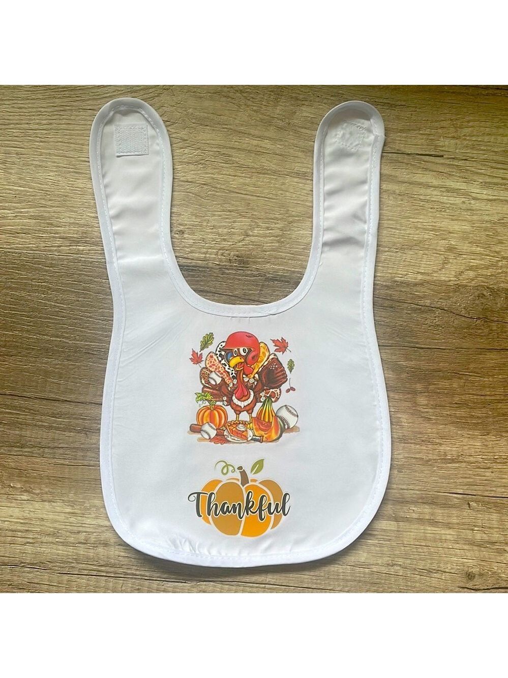 New Thankful Turkey Fall Baby Bib